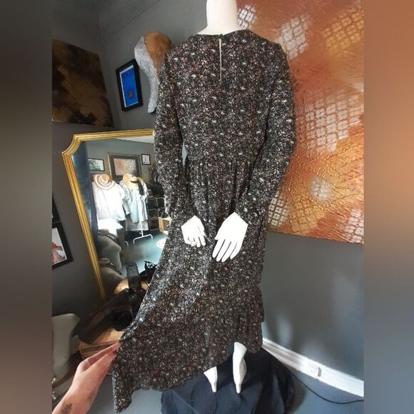 Floral Ruffled Long Sleeve Maxi Dress - Picture 2 of 16